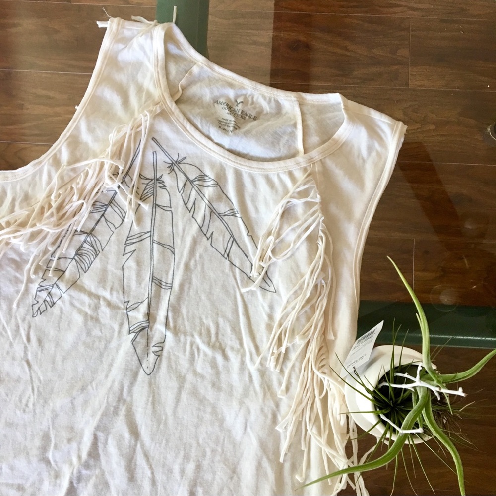 AEO Fringe Muscle Tank